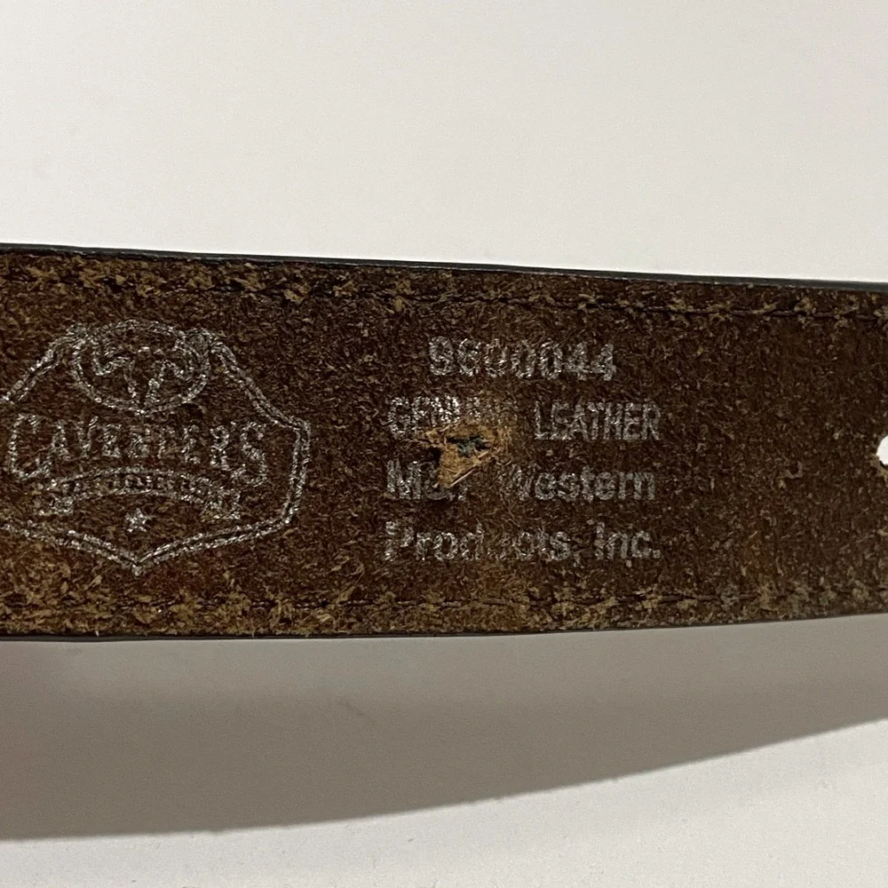 Cavenders Leather Belt Size 20 Brown 1.25